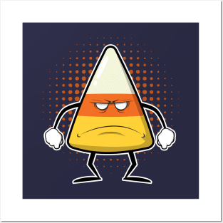 angry candy corn Posters and Art
